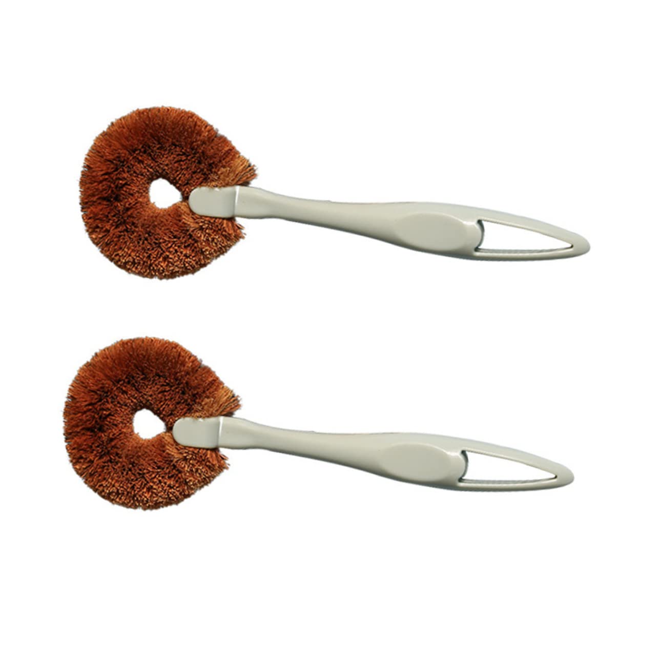 2pcs Long Handle Cleaning Brush Dish Scrubber for Grout Cleaner Vegetable Kitchen Sink Random Color