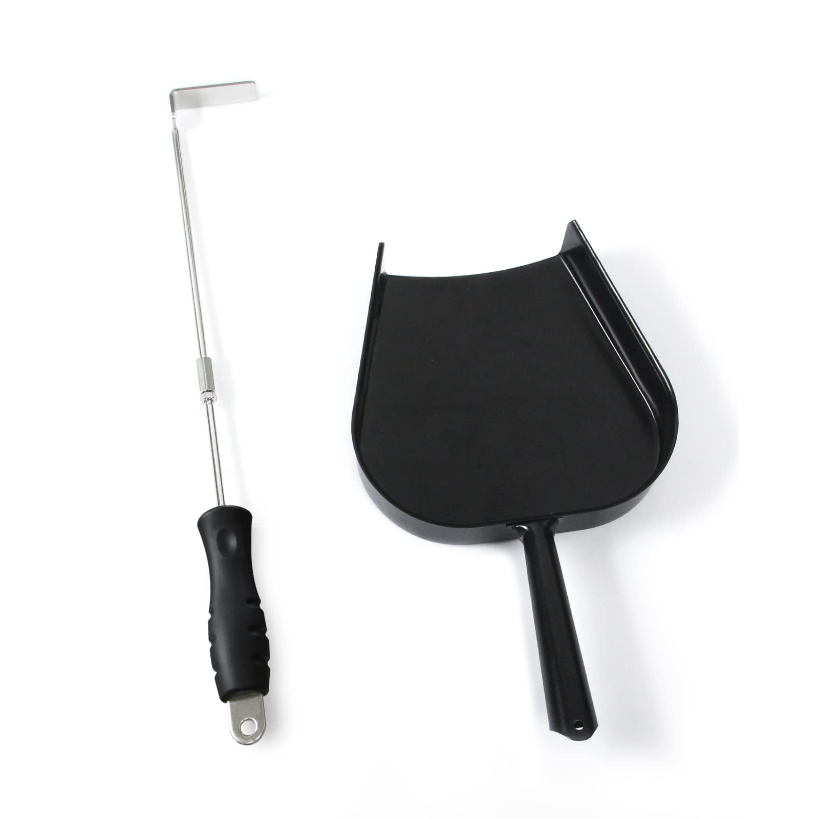 Ash Tool And Ash Pan Fit Big Size Green Egg,Stainless Steel Grill Cleaning Tools Set For Big Green Color Egg Primo And Other Cha