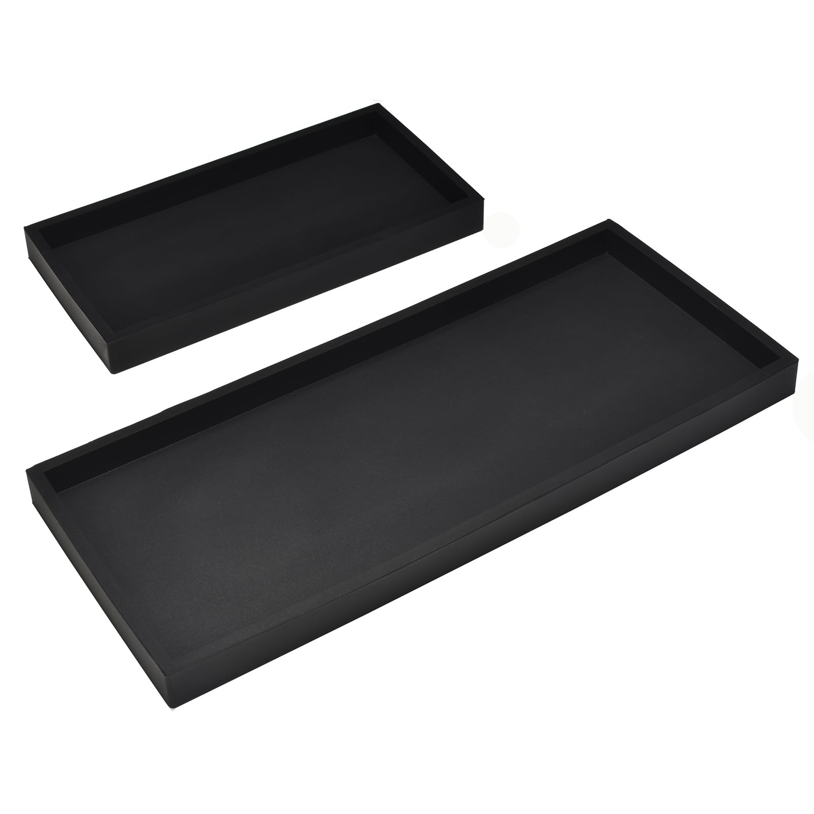 Dnc Bathroom Vanity Tray For Counter, 2Pc (7.9'' +11.8'') Silicone Kitchen Sink Soap Tray For Countertop Dish Holder Dispenser T
