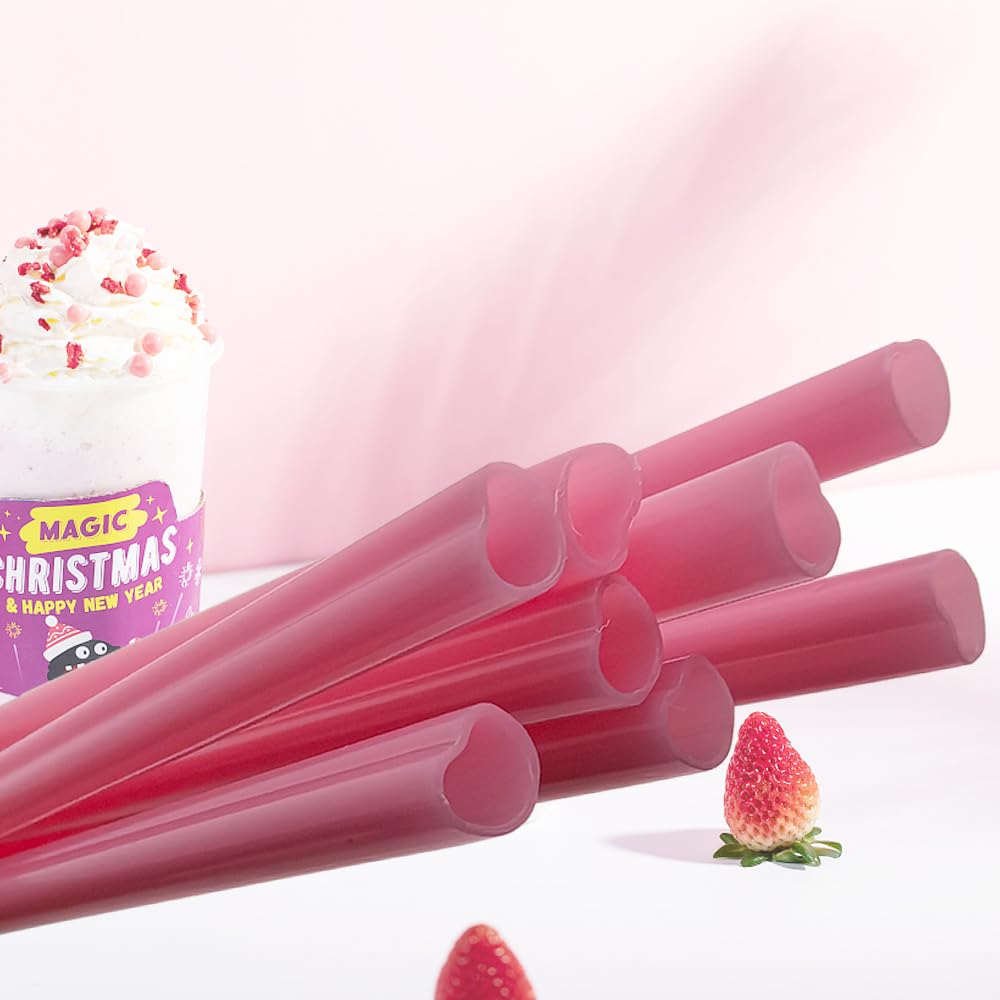 Amsthow Heart Shaped Straws Pink Cute Straws Silly Drinking Individually Wrapped Straws For Valentine'S Day Wedding Birthday Par