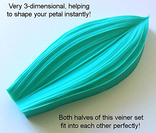 Sunflower And Dahlia Double-Sided Petal Veiner Molds