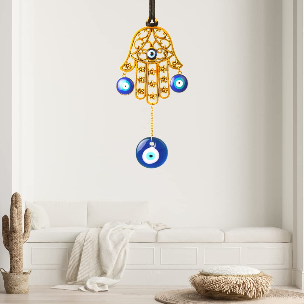 Rooh Dream Catcher ~ Good Vibes Car Hanging ~ Handmade Hangings for Positivity Nazar Battu (Can be used as Home Decor Accents, W