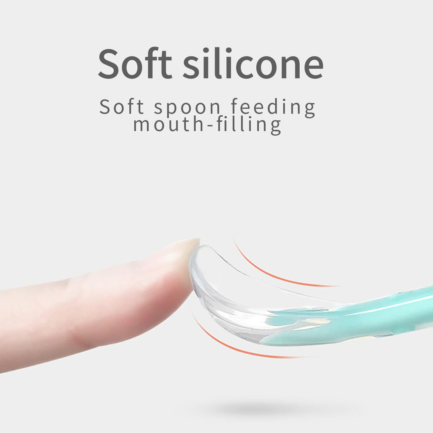 Double Head Baby Silicone Food Spoon (Green), Baby Fruit Scraping Mud Spoon, Feeding Spoons Training Spoon For Infants, Baby Led