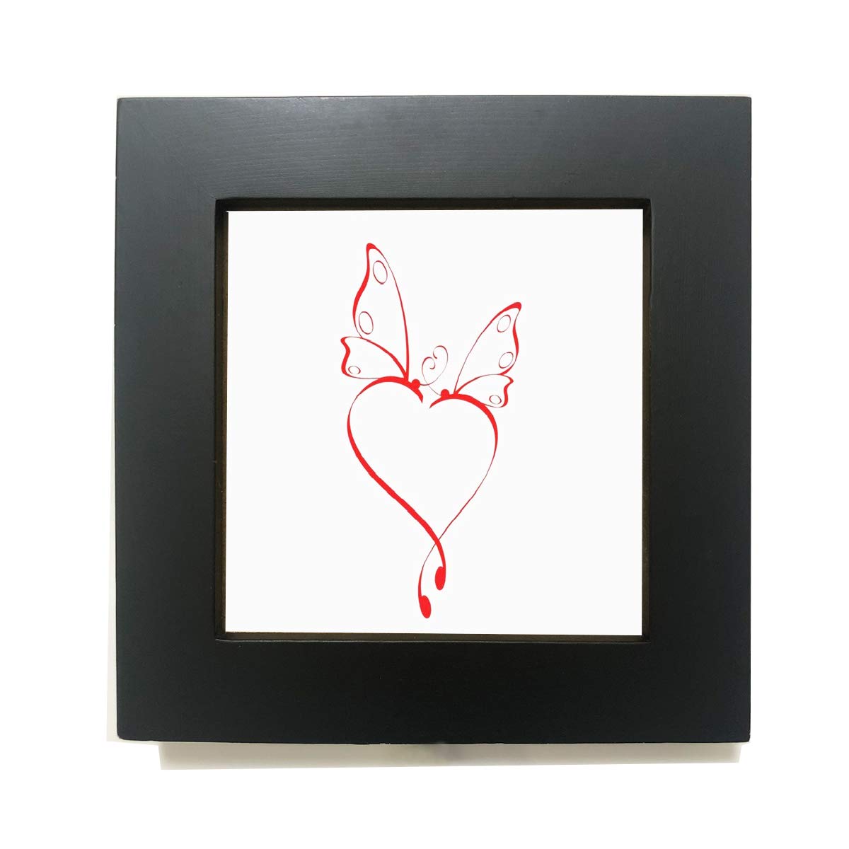 ZXT-parts 4x4 Picture Frames Black, Solid Wood Frame, Real Glass Panel, Exquisite Workmanship.Set on the Table, Hang on the Wall