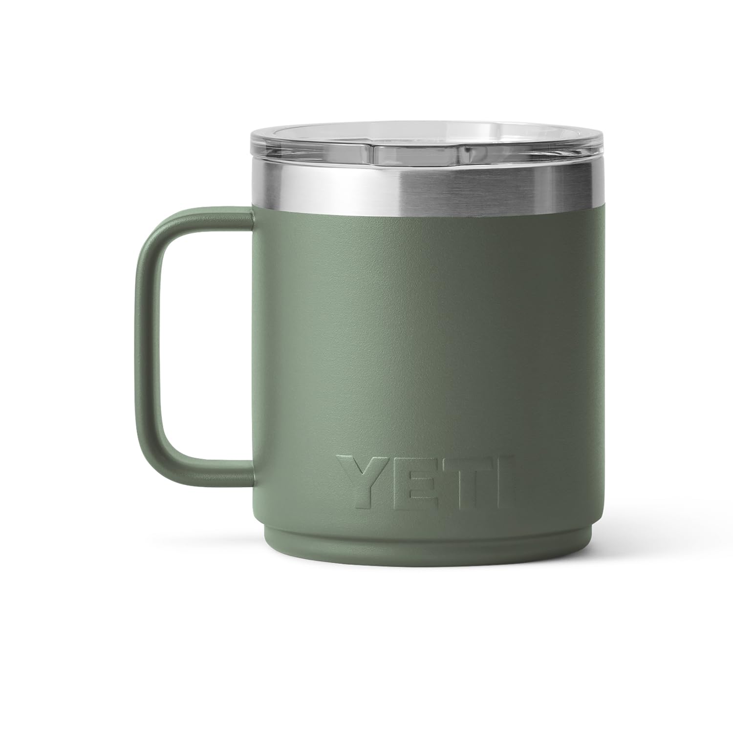 YETI Rambler 10 oz Mug - Vacuum Insulated, Stainless Steel, Camp Green, Model 21071502434