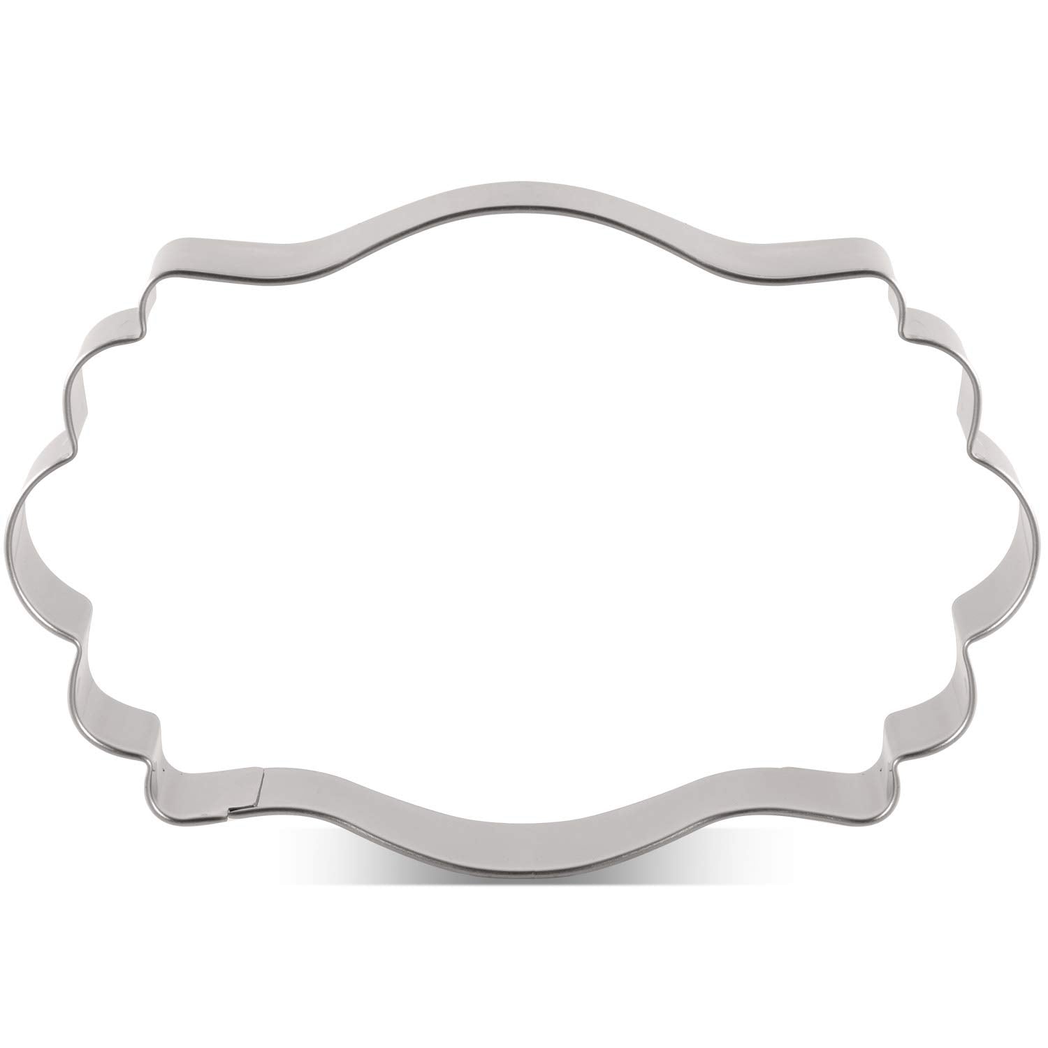 Liliao Plaque Cookie Cutter Fancy Frame Biscuit Cutter For Wedding - 4.56 X 2.95 Inch - Stainless Steel