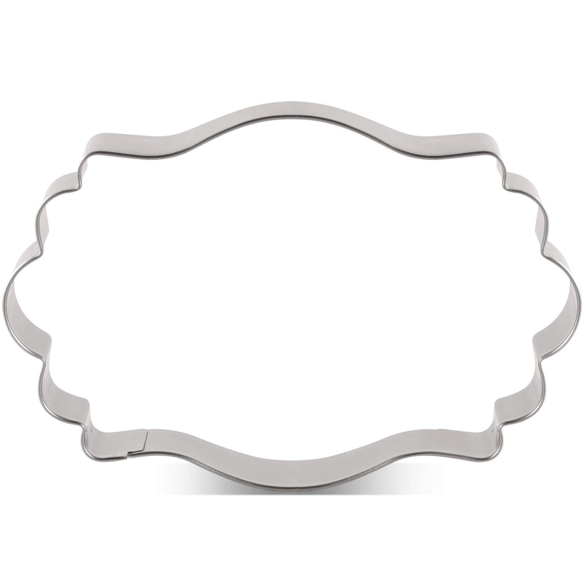 Liliao Plaque Cookie Cutter Fancy Frame Biscuit Cutter For Wedding - 4.56 X 2.95 Inch - Stainless Steel