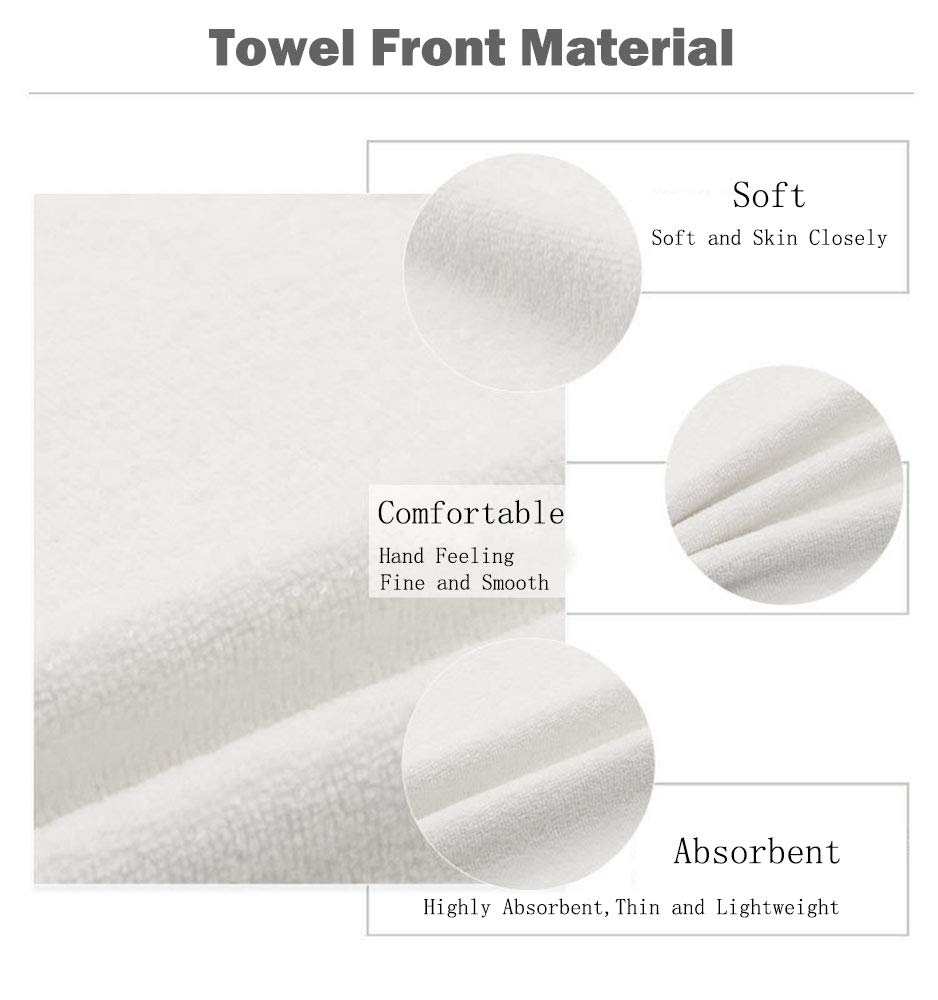 Ofloral Hand Towels Cotton Washcloths Black White Repeating Geometric Tiles With Dotted Rhombus Comfortable Super-Absorbent Soft