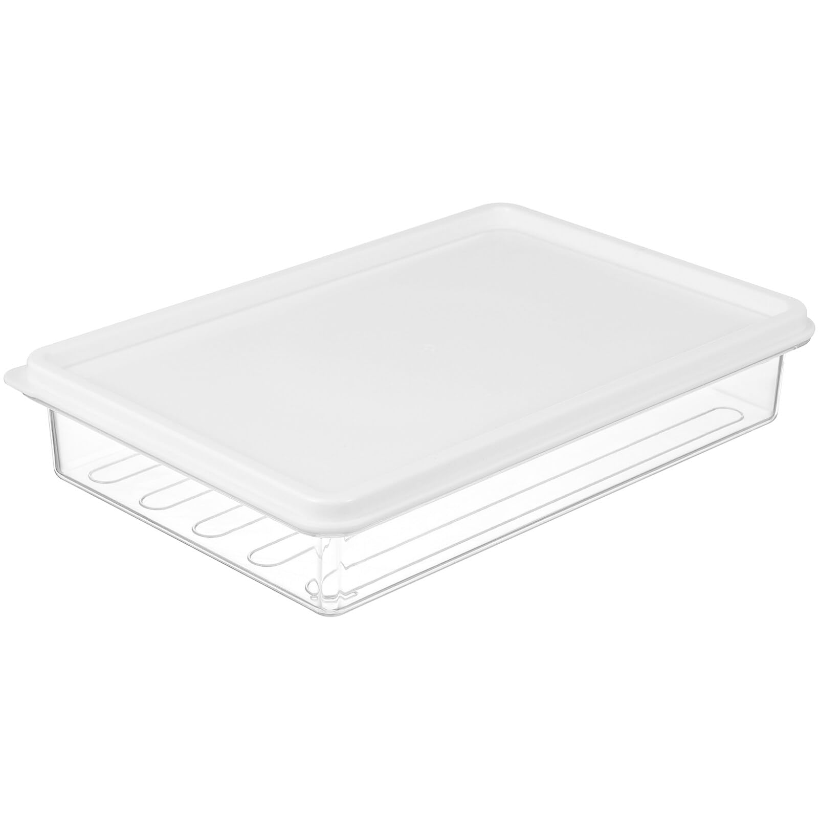 Hemoton Clear Meat Storage Container Bacon Keeper Box Bacon Storage Bins Refrigerator Meat Saver Case Fruit Vegetable Organizer