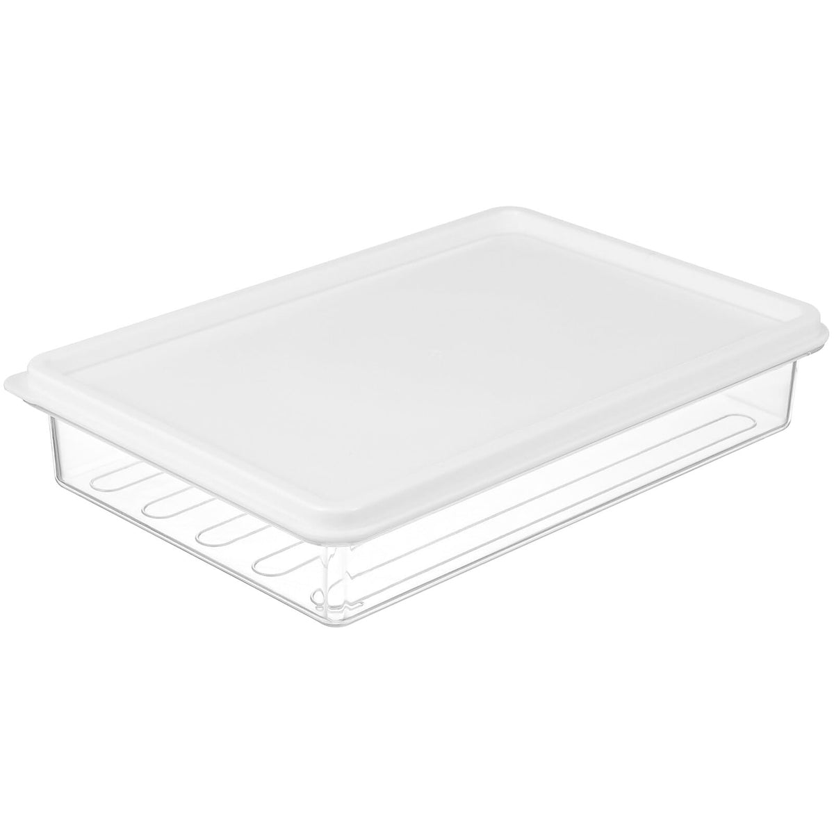 Hemoton Clear Meat Storage Container Bacon Keeper Box Bacon Storage Bins Refrigerator Meat Saver Case Fruit Vegetable Organizer