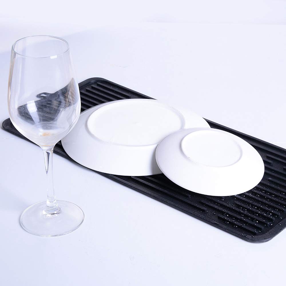 Dish Drying Mat,Silicone Drying Mat Good Large Drying Mats For Kitchen,Heat Resistant Mat,Tableware Bowl Mat-Easy Clean,Store Ca