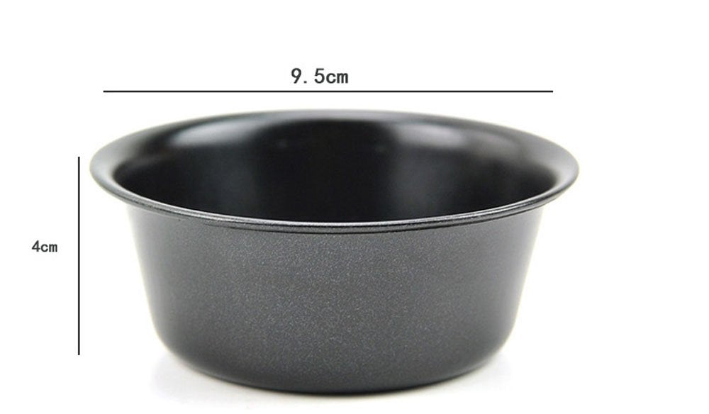 3 Pack Mini Nonstick Pie Pans Mould Makers Baking Tin For Tarts,Tartlets,Cupcakes,Pies,Cheesecakes,Bread (Round)