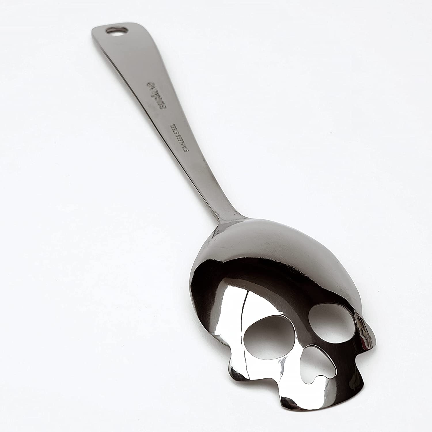 Suck Uk | Skull Serving Spoon | Stainless Steel Serving Utensils | Kitchen Spoons For Gothic Home Decor | Goth Kitchen Serving S