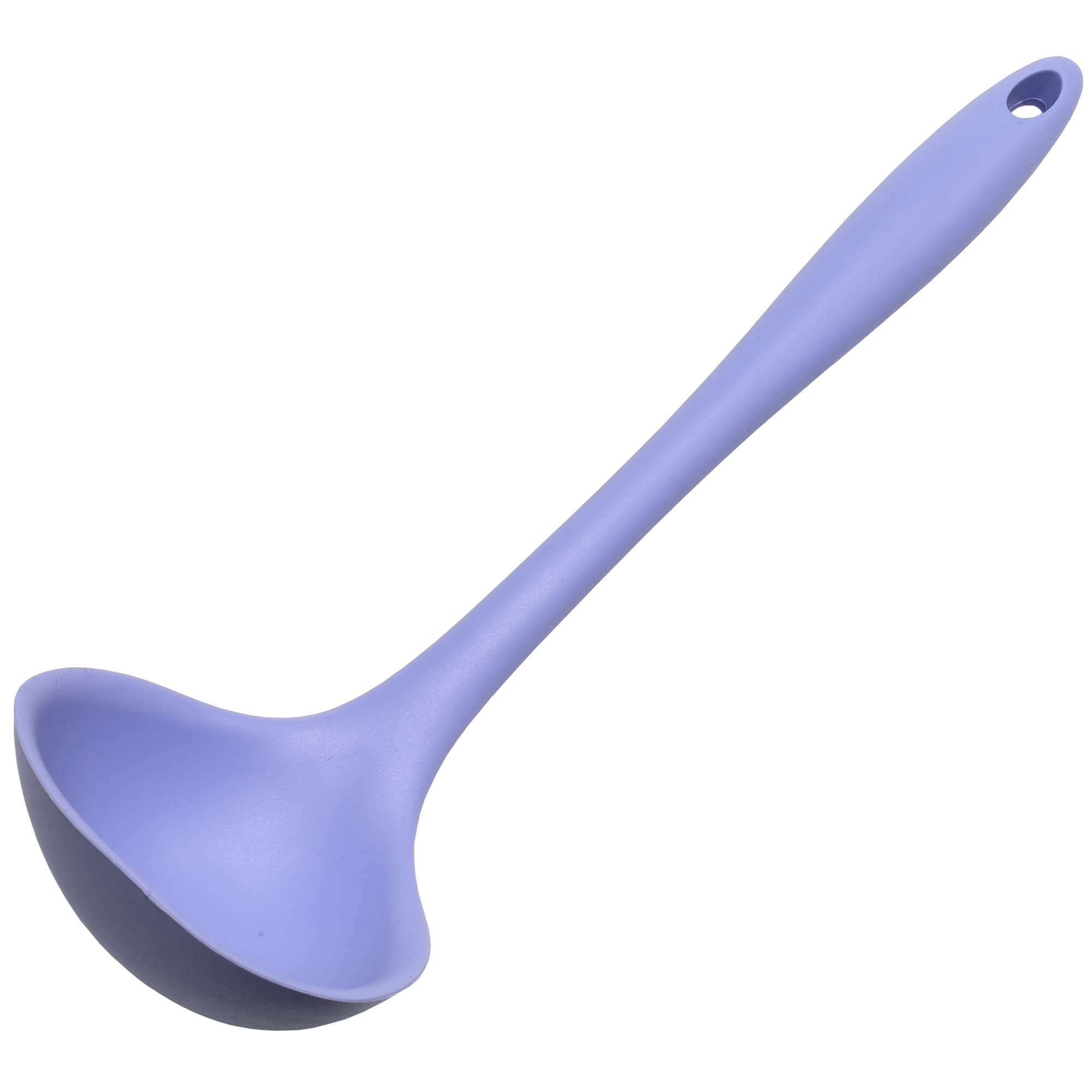 Chef Craft Premium Silicone Cooking Ladle, 11.25 Inch, Pastel Blue