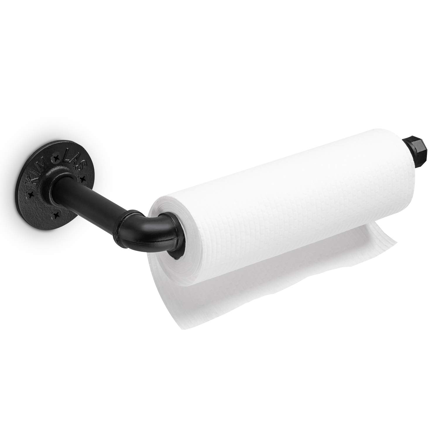 Industrial Pipe Kitchen Paper Towel Holder,Elibbren Heavy Duty Diy Industrial Rustic Wall Mount Paper Towel Ract For Kitchen Bat