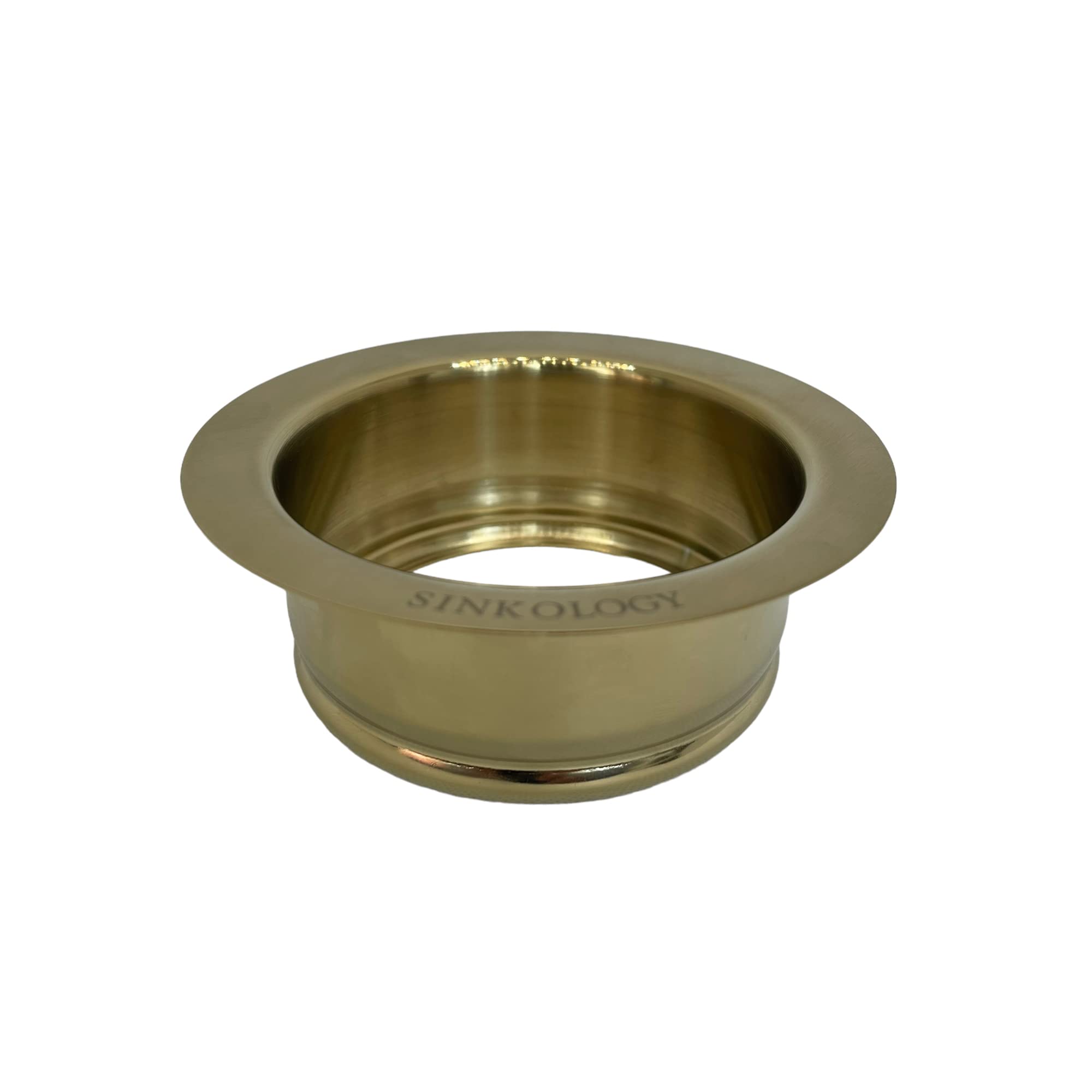 Sinksense 3.5'' Disposal Flange Drain With Stopper, Satin Gold
