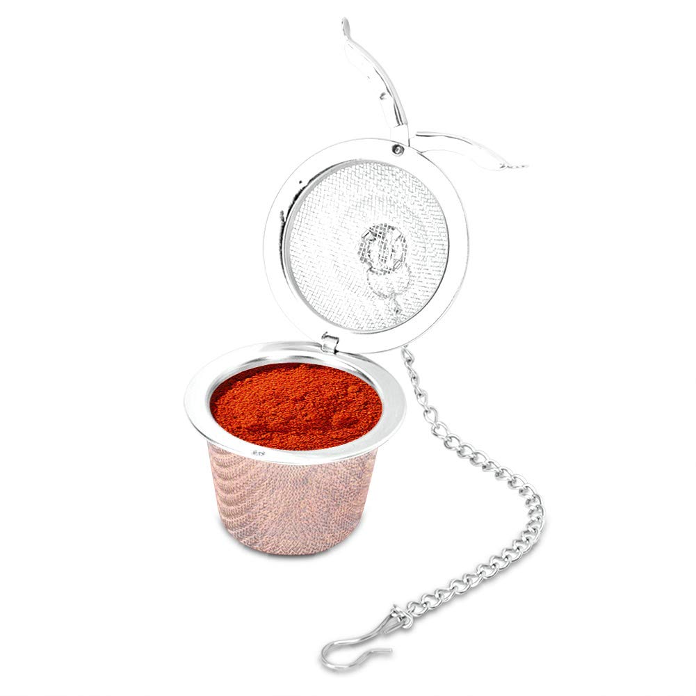 Stainless Steel Seasoning Ball, Herbal Spice Filter, Soup Seasonings Seperation Basket Spice Infuser Filter, Tea Strainer Mesh B