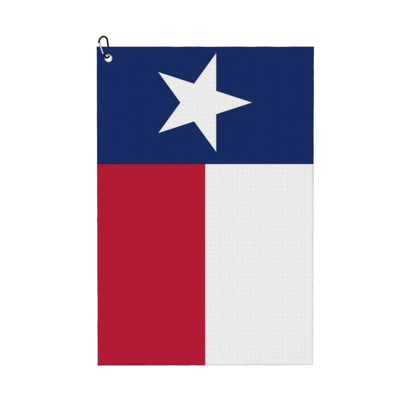 REVENEVER Texas Flag Golf Towel Microfiber Golf Towel for Golf Bag with Carabiner Golf Accessories for Men and Women