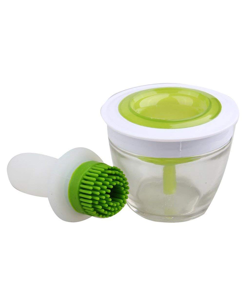 Poxeflip Kitchen ChefS Heat Resistant Silicone Basting Set Bbq Barbecue Oil Brush With Silicon Basting Brush