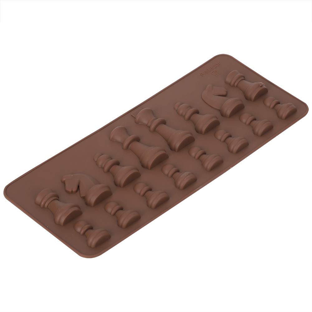 Silicone Chocolate Molds,Chess Shape Chocolate Mould Diy Wax Melt Moulds,Baking Cake Topper Decoration For Birthday Parties, Wed