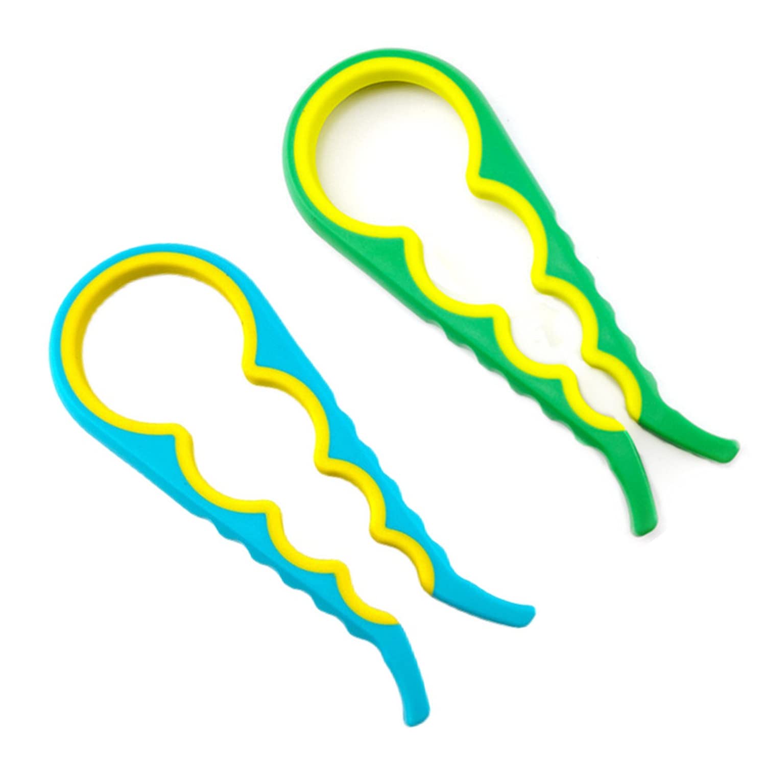 Fannuoncc 2 Pcs Premium 4-In-1 Easy Grip Jar And Bottle Opener, Jar Openers For Weak Hands, Jar Openers For Seniors With, Jar Gr