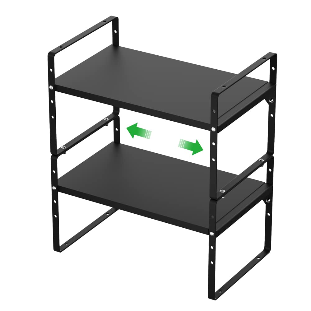 Wejipp Cabinet Organizer Shelf Expandable Spice Rack In Cabinet Shelf Countertop Cupboard Pantry Shelf Organizer Storage Rack Fo