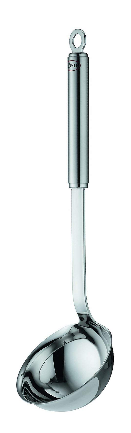 Rsle Stainless Steel Round Handle Ladle With Pouring Rim, 5.4-Ounce