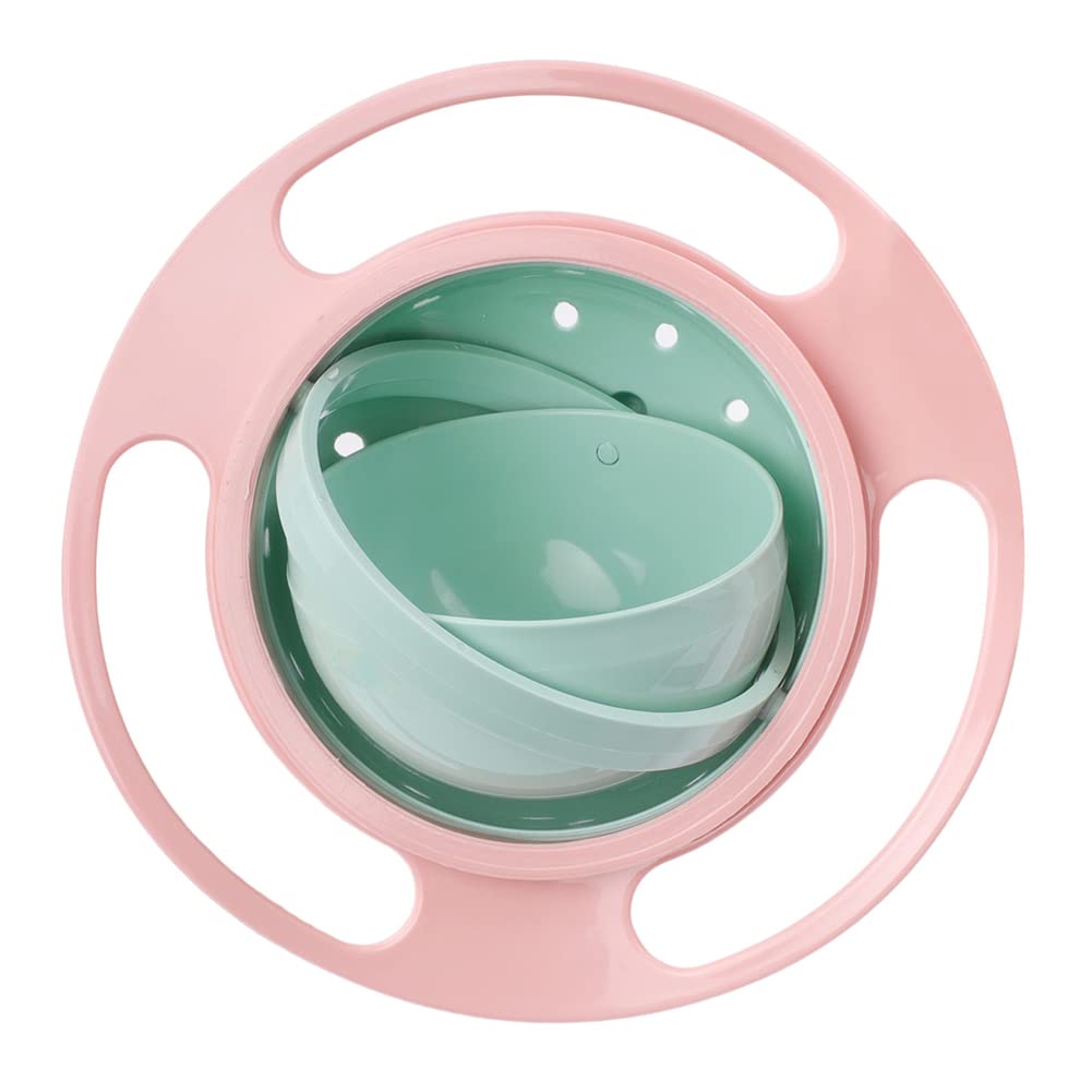 Ztl Gyro Bowl 360 Dgree Rotation Spill Resistant Gyroscopic Bowl With Lid