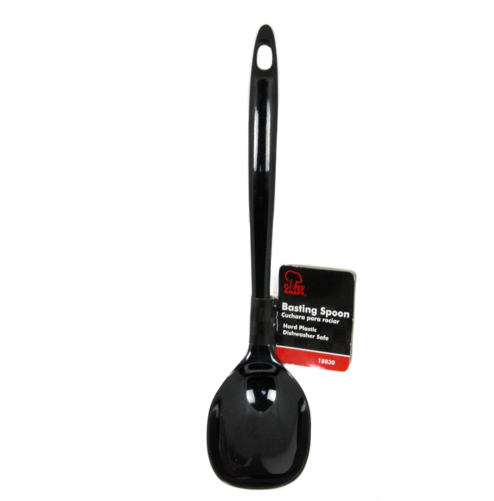 Chef Craft Melamine Basting Spoon, 11.25 Inch, Black