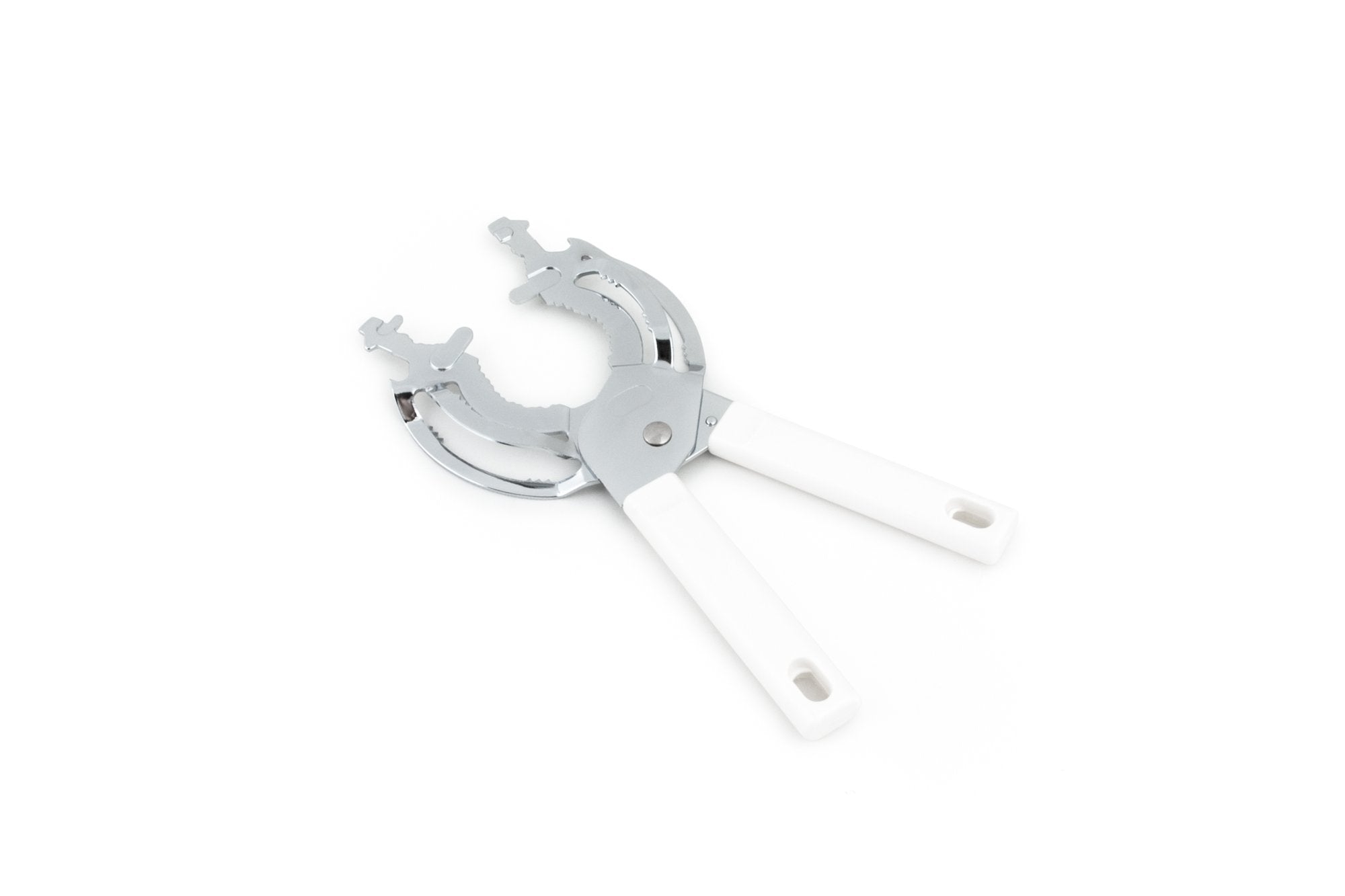 Farm To Table Jar And Bottle Vise/Opener 9 Inch White