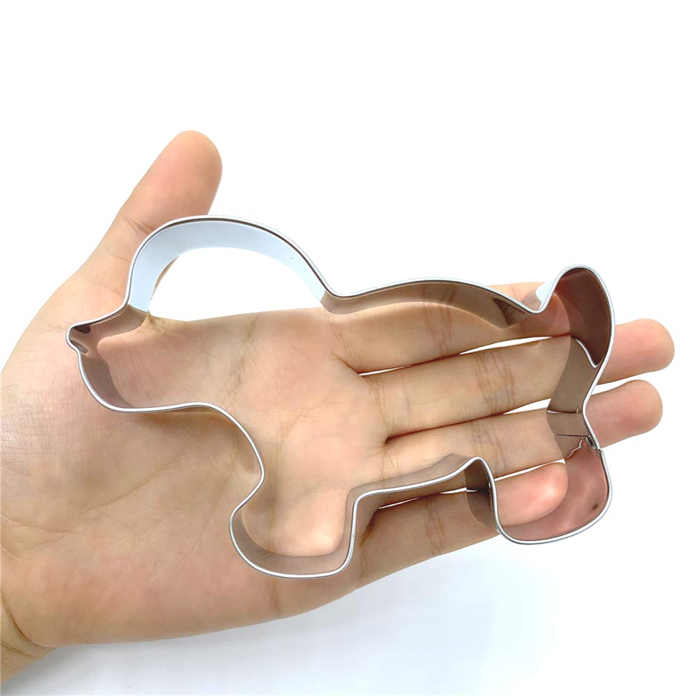 Liliao Puppy Cookie Cutter For Homemade Dog Biscuit Treats - 4.5 X 3 Inches - Stainless Steel