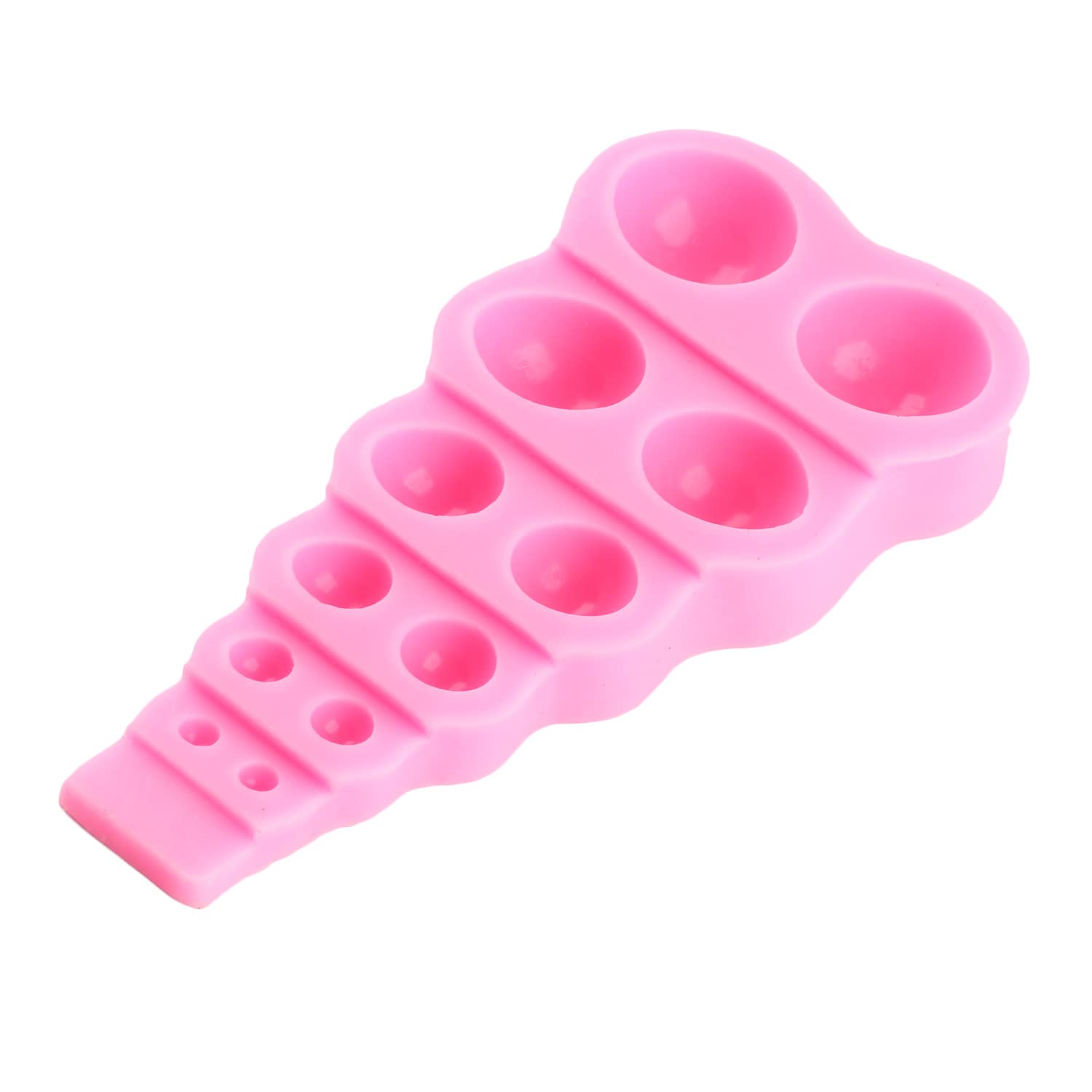 Mujiang Pearl Silicone Mold Semi Sphere 3D Chocolate Molds For Fondant Cake Decorating Set Of 2