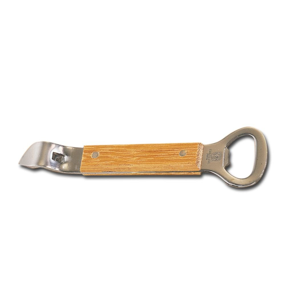 American Metalcraft, Inc. Bbc39 Stainless Steel Hand-Held Deluxe Bottle And Can Opener, 4.5' L, Hardwood Handle