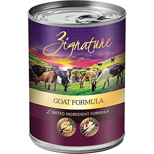 Zignature Goat Formula Grain-Free Wet Dog Food 13Oz, Case Of 12