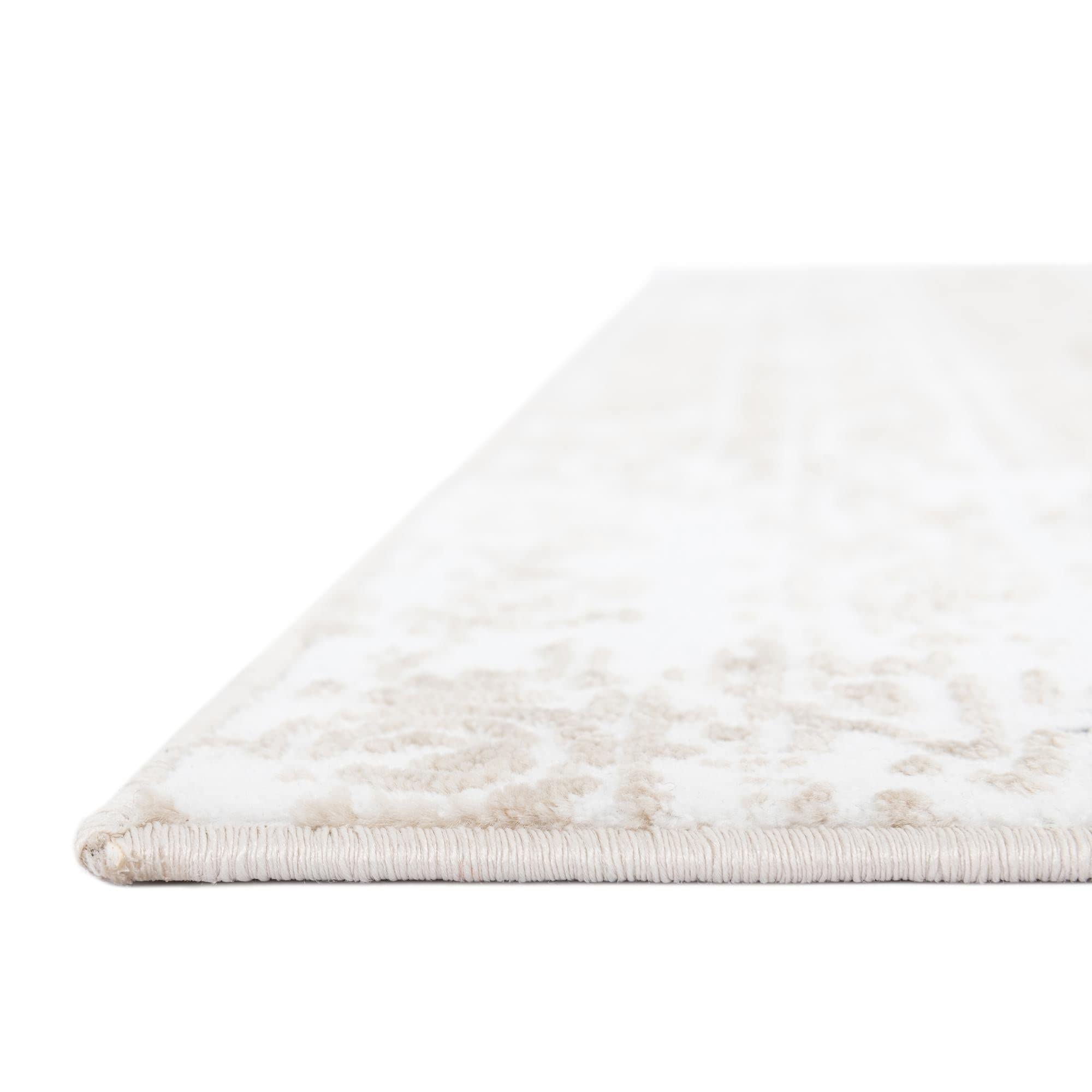 Rugscom Hermitage Collection Rug - 8 X 11 Snow White Medium Rug Perfect For Living Rooms, Large Dining Rooms, Open Floorplans