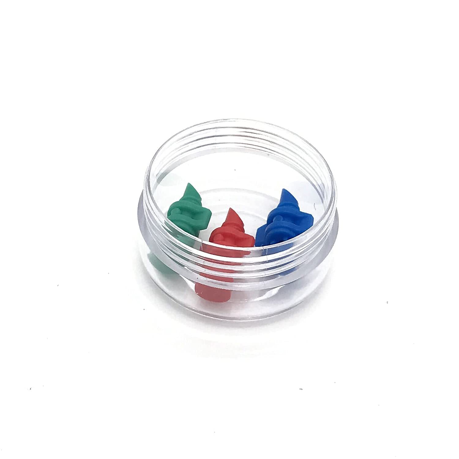 30 Pcs Sample Containers, 10 Gram Mini Sample Jars For Cosmetic, Eye Shadow, Multi Color Lid