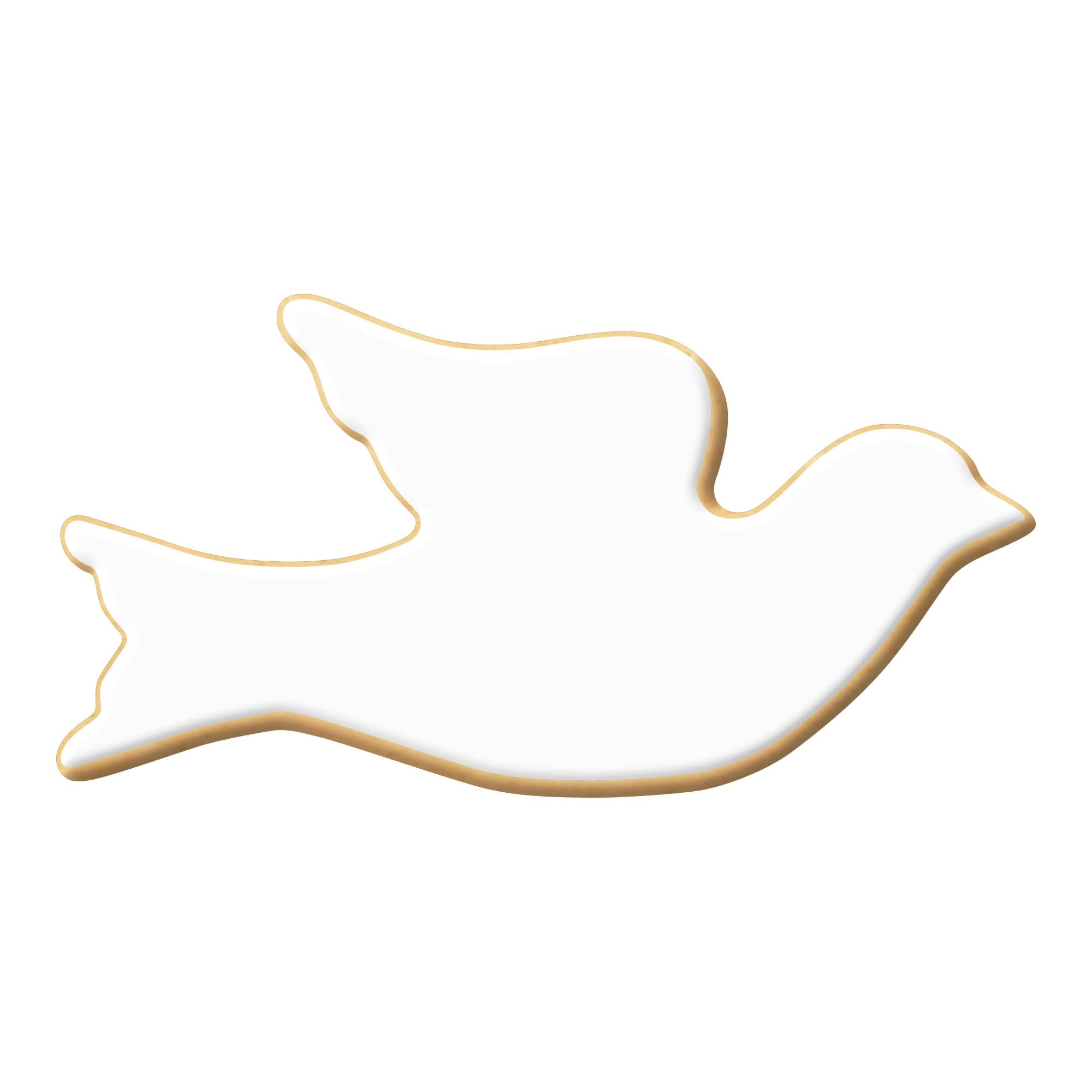 Foose Dove Cookie Cutter 4.25 Inch -Tin Plated Steel Cookie Cutters - Dove Cookie Mold