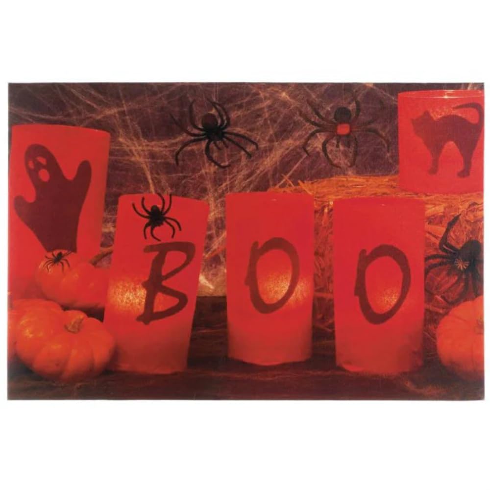 Home Locomotion 10017688 Boo Halloween Led Wall Art, No Size, Multicolor