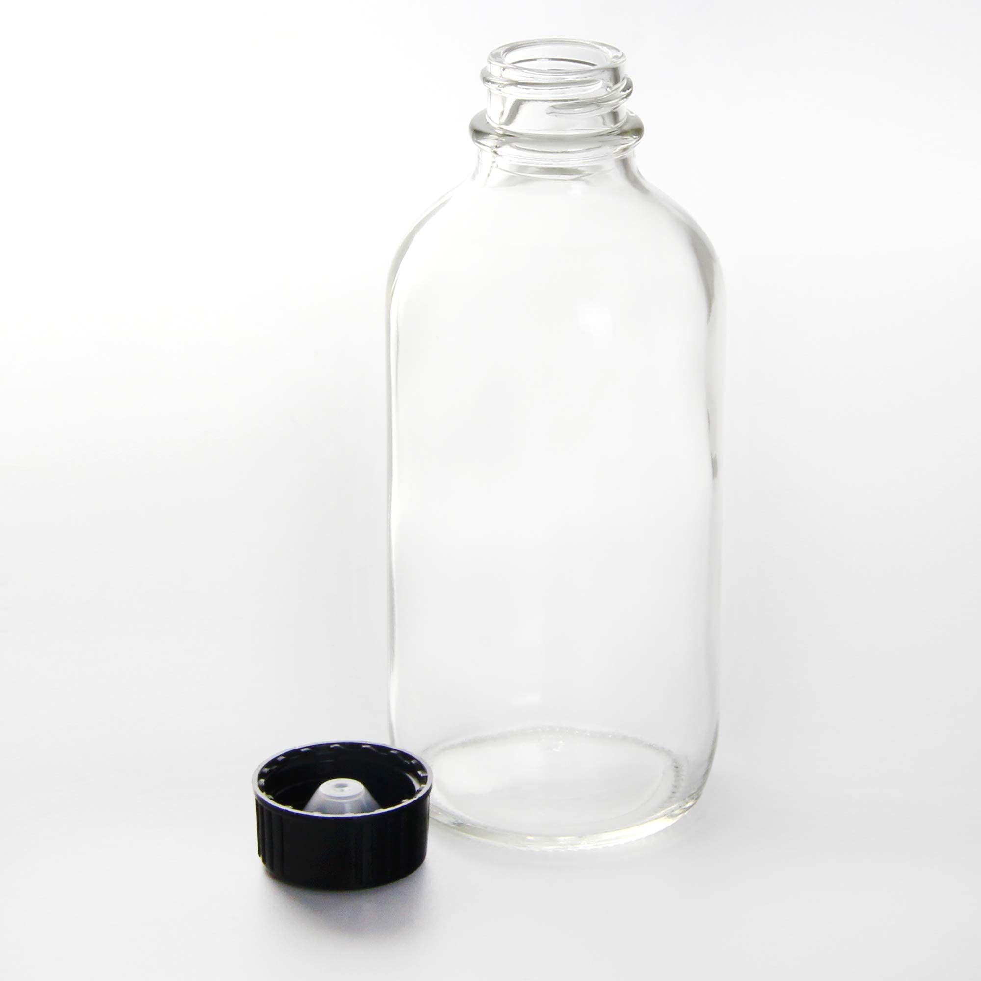 Youngever 16 Pack Empty Glass Bottles With Lids, Refillable Container For Essential Oils, Vanilla Extract And More (2 Ounce)