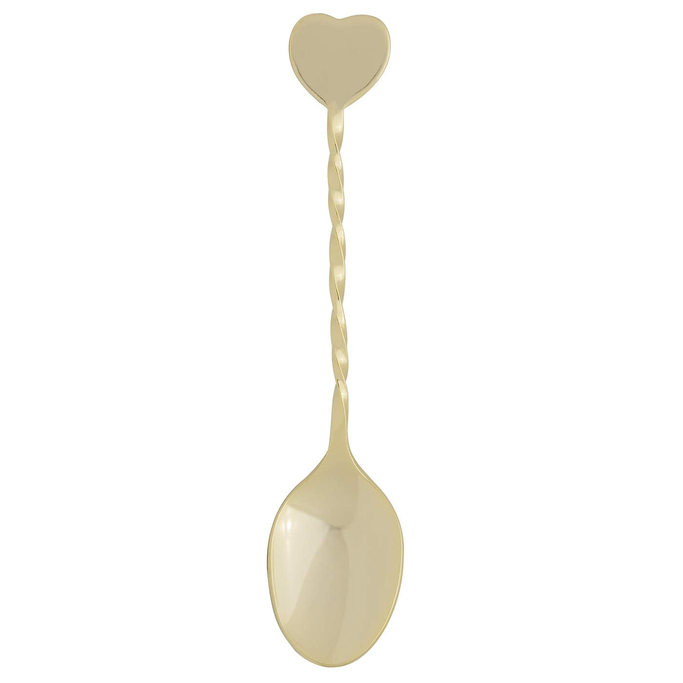 Hic Harold Import Co. Gdh-Hic 4-1/2'' Gold Plated Heart Demi Spoon Home Decor Products