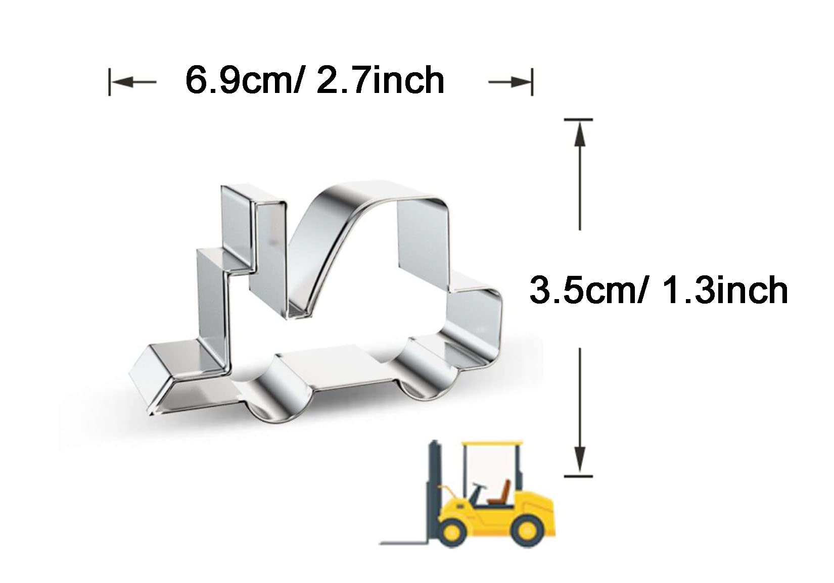Wjsyshop Forklift Shape Cookie Cutter