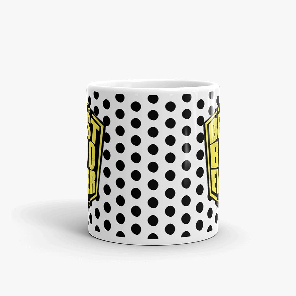 bestylishart Ceramic Best bro Ever Coffee Mug Rakhi Gift Set for Brothers and Sister on Raksha Bandhan
