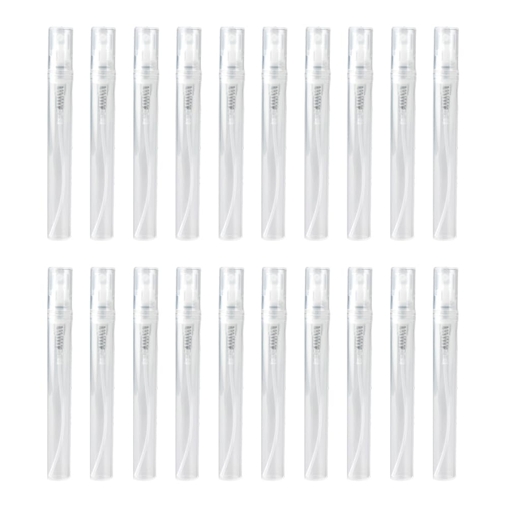 LannuMet 20PCS Mini Spray Bottle,10ml Empty Perfume Bottles, Plastic Travel Perfume Atomizer for Decants for Perfumes, Fine Mist