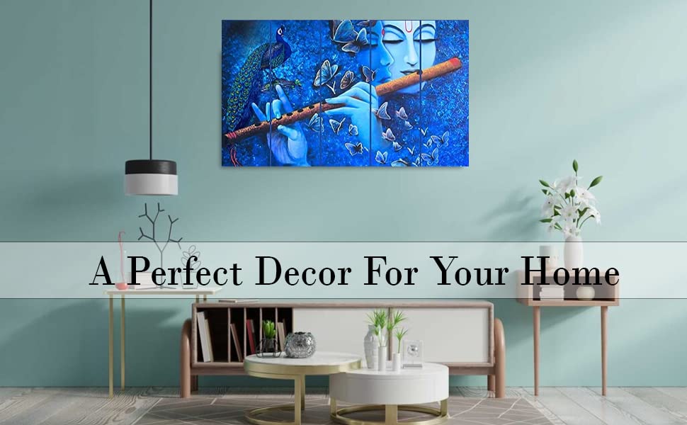 Cn Retails Multiple Frames, Beautiful Radha Krishna Painting For Home Decor Living Room, Bedroom, Office, Hotels, Wooden Framed