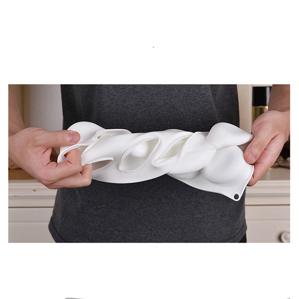 8 Cavity Oblate Shape Silicone Mold For Baking Form French Dessert Mousse Moulds Chocolate Cake Mold Cake Decoration Tool