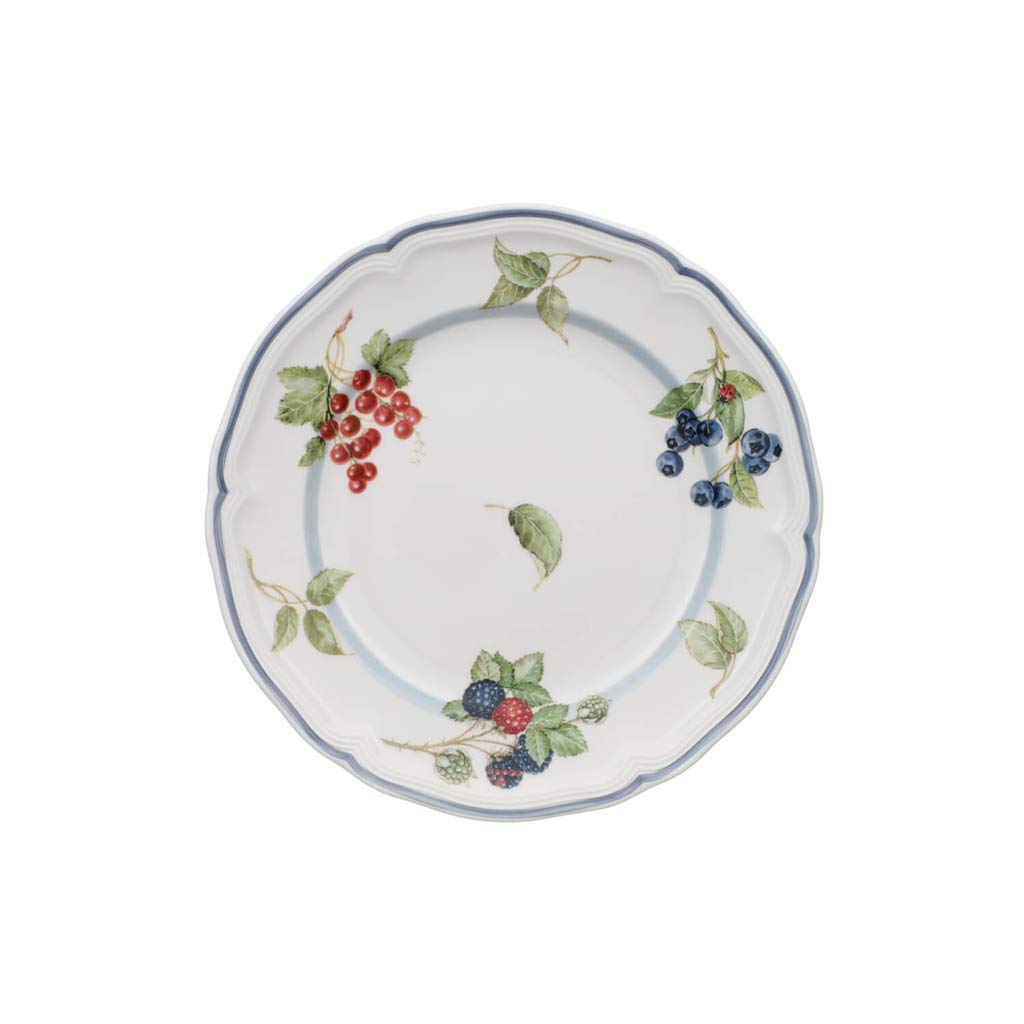 Villeroy & Boch Cottage Breakfast Plate, 21 Cm, Premium Porcelain, White/Colourful