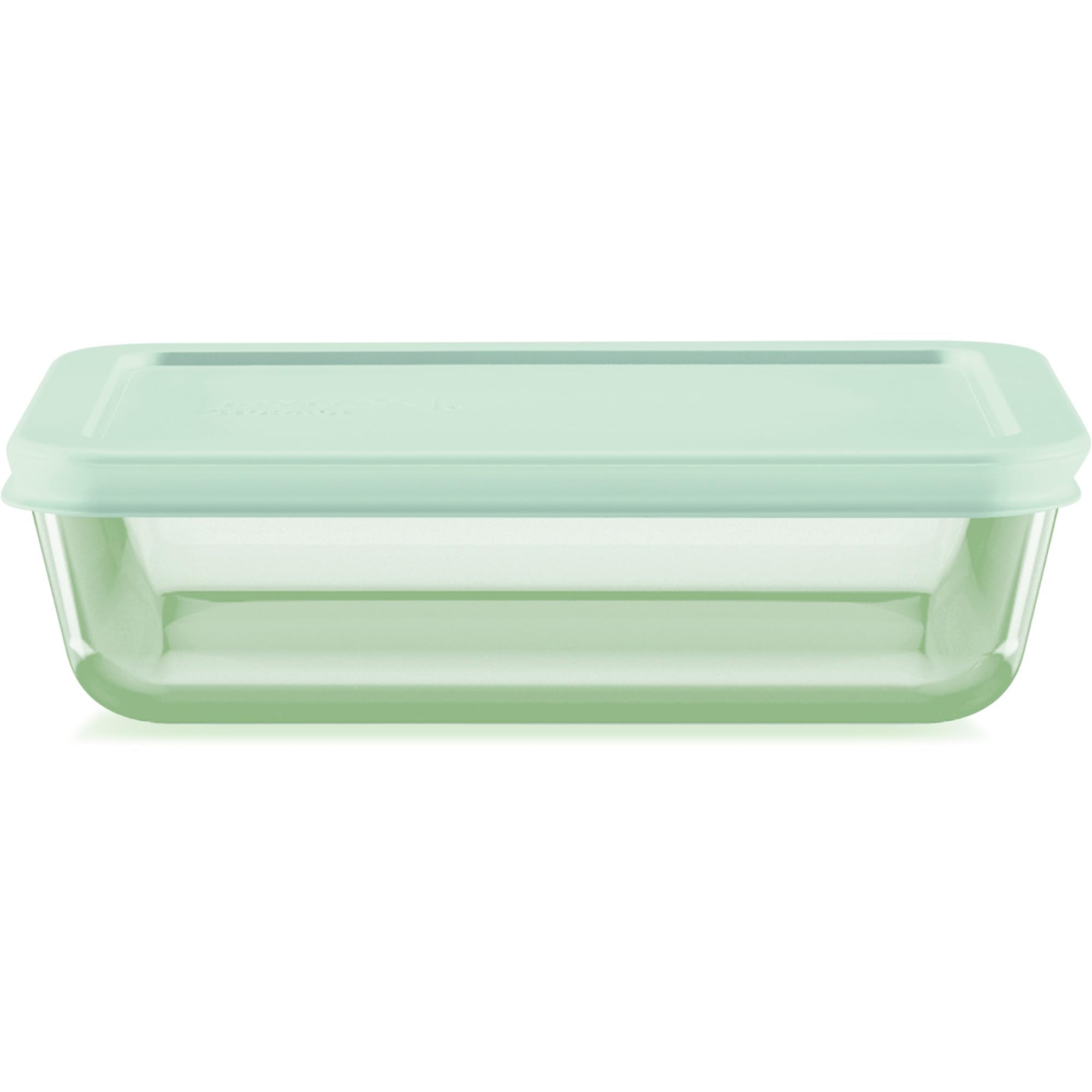 Pyrex Sculpted Tinted (3 Cup) Medium Rectangular Food Storage Container, Snug Fit Non-Toxic Plastic Bpa-Free Lids, Freezer Dishw
