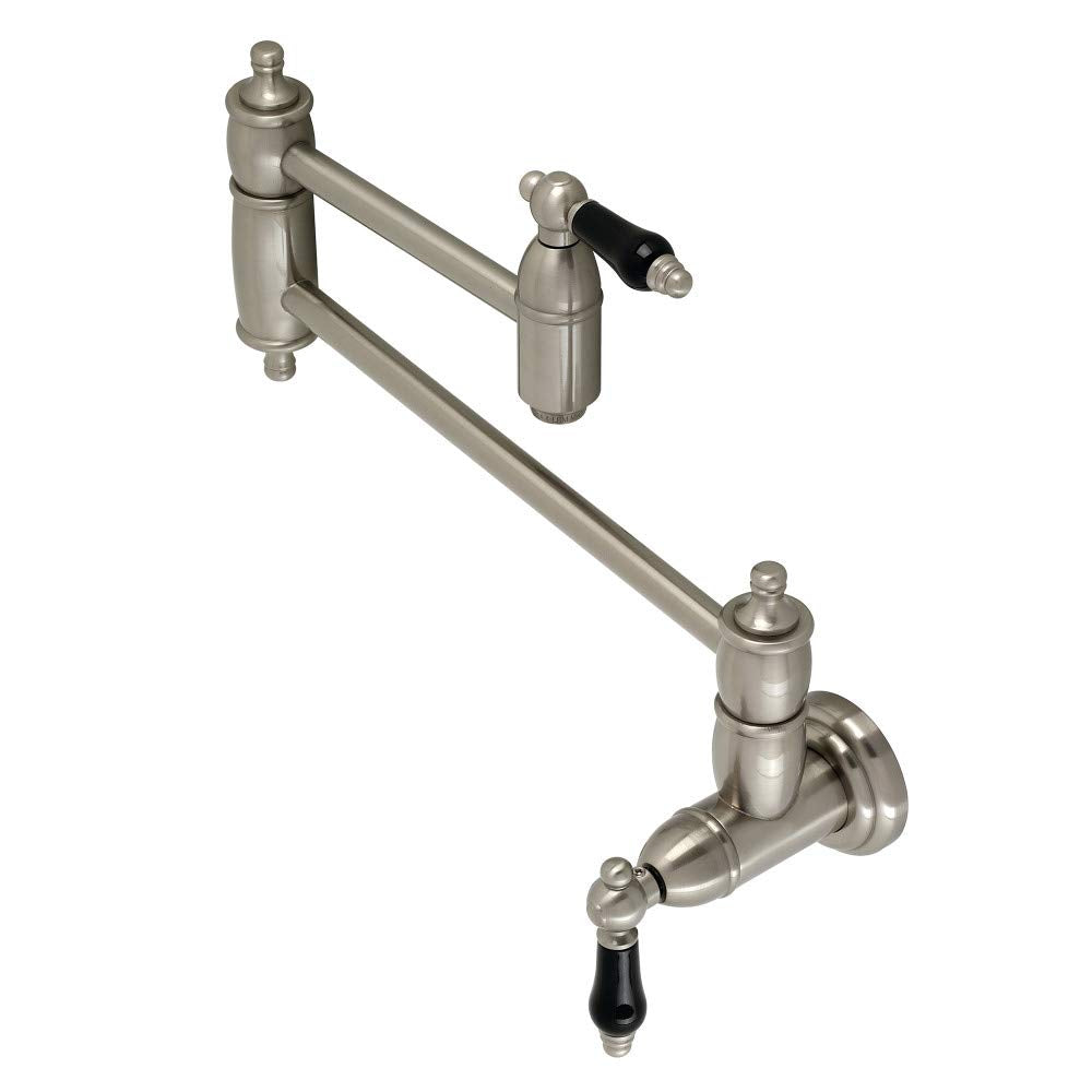 Kingston Brass KS3108PKL Duchess Wall Mount Pot Filler  Brushed Nickel