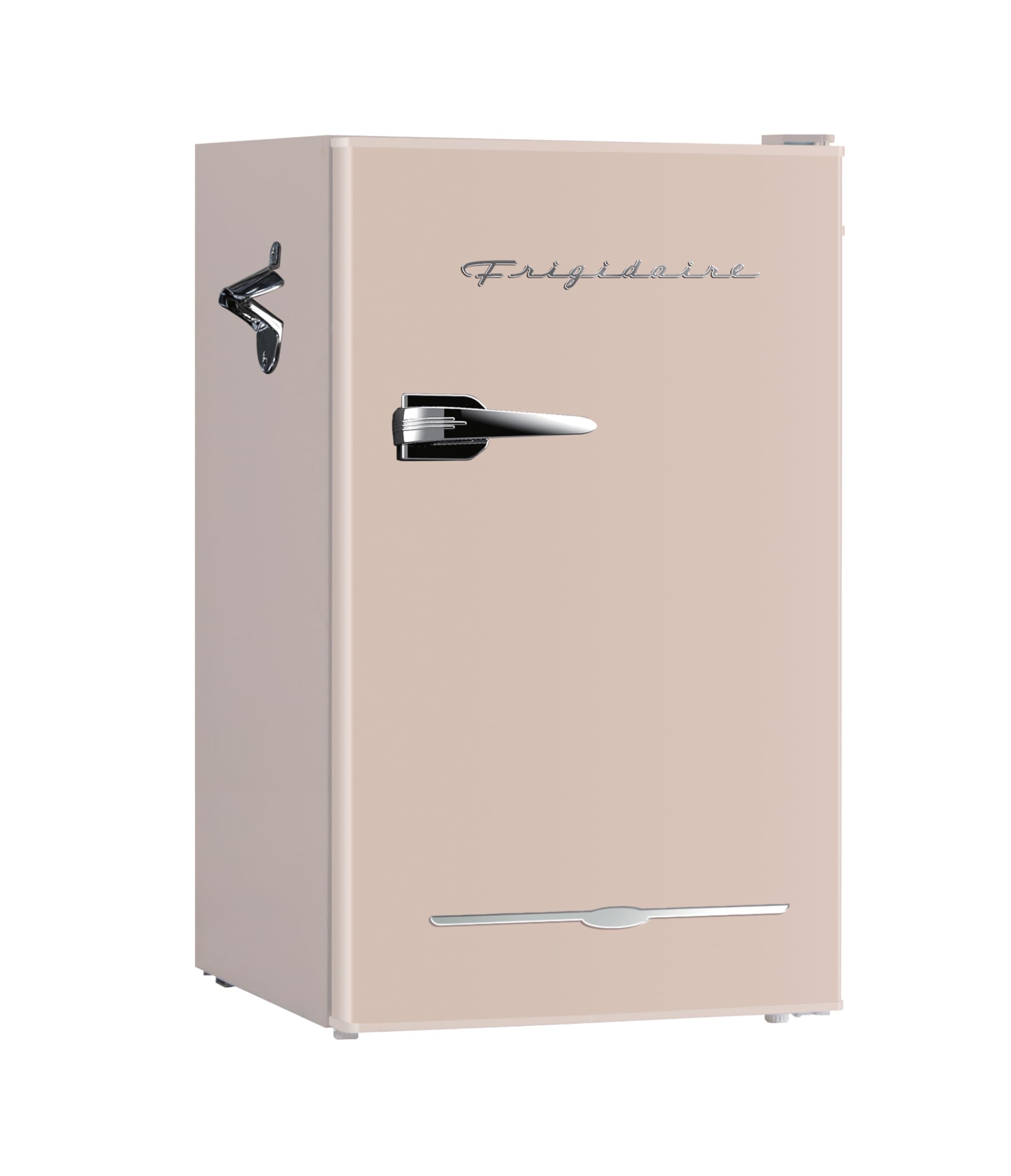 Frigidaire Retro Compact Fridge with Chiller, 3.2 cu ft Countertop Fridge with Built-In Bottle Opener, Compact Refrigerator for 