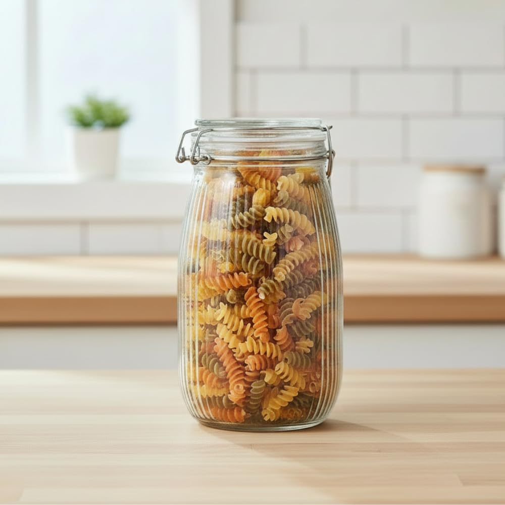 Ginoya Brothers  Kitchen Glass Jar (1, 2000 Ml. Ballon Jar)